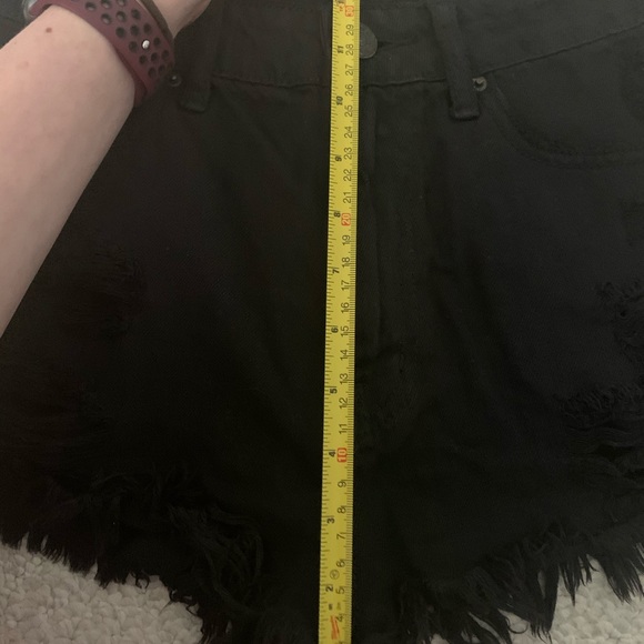 BDG Black Ripped Denim Short - Picture 7 of 8